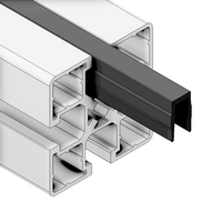 MODULAR SOLUTIONS PVC COVER PROFILE&lt;br&gt;BLACK, 2M